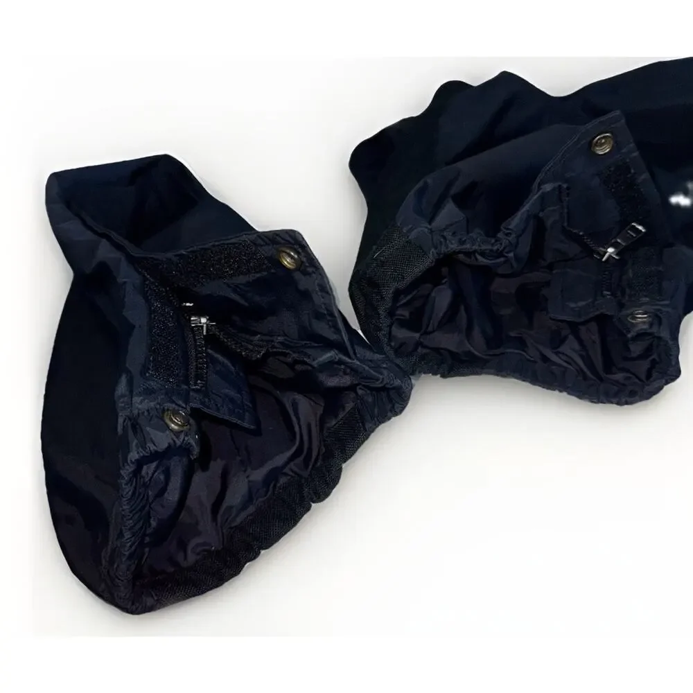 VTG North Face Full Side Zip GoreTex Shell Pants Men XL Black Y2K Snow Cold Gear
